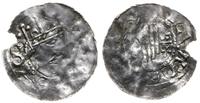 denar 1002, Aw: Popiersie władcy w koronie w pra