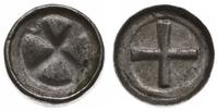 denar krzyżowy, Aw: Krzyż grecki, legenda, Rw: K