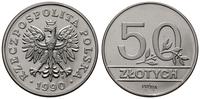 50 złotych 1990, Warszawa, PRÓBA NIKIEL, nikiel,