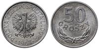 50 groszy 1967, Warszawa, aluminium, bardzo ładn