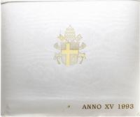 Watykan (Państwo Kościelne), zestaw rocznikowy, 1993 (XV rok pontyfikatu)