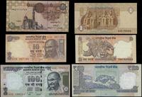 Indie, zestaw: 10 i 100 rupii 2011 oraz 1 funt 2007 (Egipt)