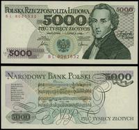 5.000 złotych 1.06.1982, seria BL, numeracja 806
