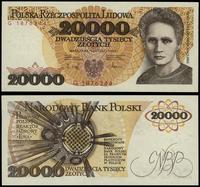20.000 złotych 1.02.1989, seria G, numeracja 187
