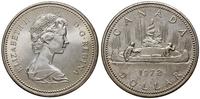 1 dolar 1972, Ottawa, Canoe, srebro próby 500, K