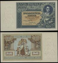 20 złotych 20.06.1931, seria DK, numeracja 60258