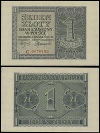 1 złoty 1.03.1940, seria C, numeracja 9979182, p