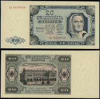 20 złotych 1.07.1948, seria CK, numeracja 645081