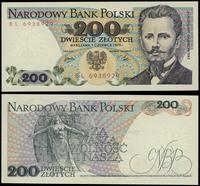 200 złotych 1.06.1979, seria BL, numeracja 69389