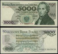 5.000 złotych 1.06.1986, seria AY, numeracja 085