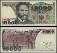 10.000 złotych 1.02.1987, seria U, numeracja 080