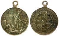 medalik 1901, Aw: Papież Leon XIII na tle krzyża
