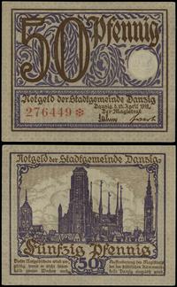 50 fenigów 15.04.1919, numeracja 276449, druk fi