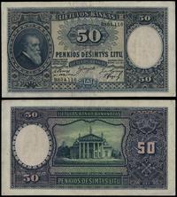 50 litu 31.03.1928, seria B, numeracja 804110, p