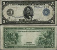 5 dolarów 1914, seria B-D, numeracja 32408481, n