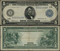 5 dolarów 1914, seria B-B, numeracja 22121406, n