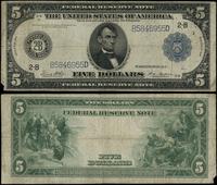 5 dolarów 1914, seria B-D, numeracja 5846955, ni