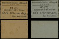 Śląsk, zestaw: 10 i 25 fenigów, bez daty