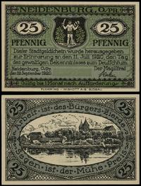 Prusy Wschodnie, 25 fenigów, 22.09.1920