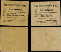 Wielkopolska, zestaw: 1/2 i 1 marka, ważne od 14.08.1914 do 31.12.1914