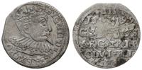 trojak 1599, Ryga, moneta z końcówki blaszki, Ig