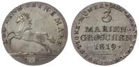 Niemcy, 3 grosze maryjne (mariengroschen), 1819 LB
