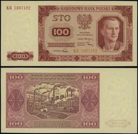 100 złotych 1.07.1948, seria KR, numeracja 18874