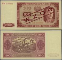 100 złotych 1.07.1948, na stronie głównej czerwo