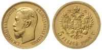 5 rubli 1904 (АР), Petersburg, złoto próby '900'