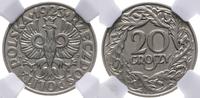 20 groszy 1923, Warszawa, nikiel, piękna moneta 