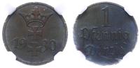 1 fenig 1930, Berlin, piękna moneta w pudełku NG