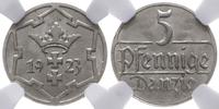 5 fenigów 1923, Berlin, piękna moneta w pudełku 