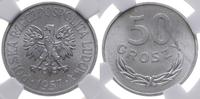 50 groszy 1957, Warszawa, wyśmienita moneta w pu