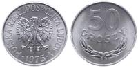 50 groszy 1975, Warszawa, wyśmienita moneta w pu