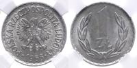 1 złoty 1966, Warszawa, wyśmienita moneta w pude