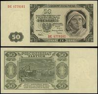 50 złotych 1.07.1948, seria DE, numeracja 477916