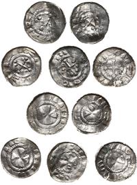 zestaw 5 denarów krzyżowych X/XI w., razem 5 szt
