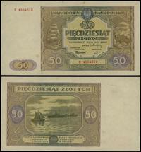 50 złotych 15.05.1946, seria E, numeracja 455461