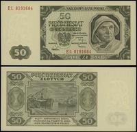 50 złotych 1.07.1948, seria EL, numeracja 819168