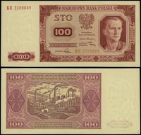 100 złotych 1.07.1948, seria KR, numeracja 25096