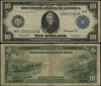 10 dolarów 1914, seria D366850424A, podpisy Whit