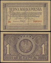1 marka polska 17.05.1919, seria PA, numeracja 0