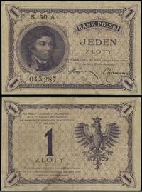 1 złoty  28.02.1919, seria 40A, numeracja 045287