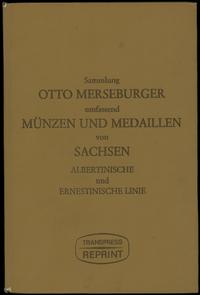 wydawnictwa zagraniczne, Sammlung Otto Merseburger umfassend Münzen und Medaillen von Sachsen: Albe..