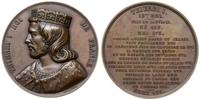 Francja, medal z serii władcy Francji - Teuderyk III, 1840