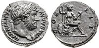 denar 125-128, Rzym, Aw: Głowa cesarza w prawo i