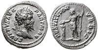 denar 200-201, Rzym, Aw: głowa cesarza w wieńcu 