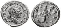 denar 213-217, Rzym, Aw: głowa cesarza w wieńcu 