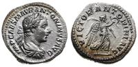 denar 218-222, Rzym, Aw: popiersie cesarza w pra