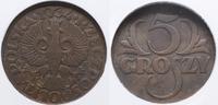 5 groszy 1934, Warszawa, rzadkie, moneta w pudeł